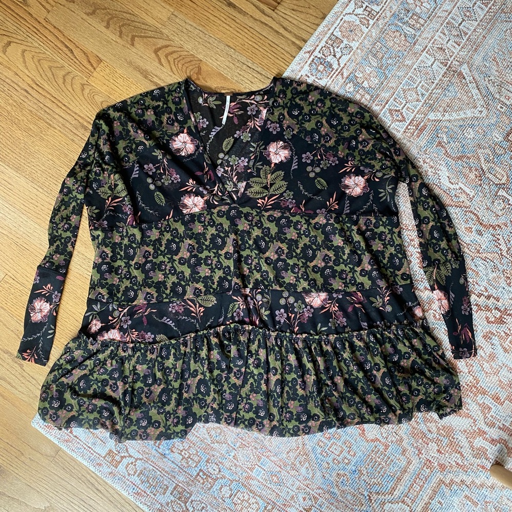 Free People Isabella Tiered Tunic Blouse